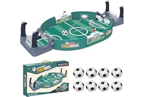 PMUEUFF Babyfoot Interactif pour Enfants, Mini babyfoot avec 8 Balles, Cadeaux pour Garçons et Filles, Baby-Foot Convivial pour la Famille pour Les Fêtes d'anniversaire sur Bureau