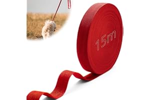 Mbsomnus Cinta Nylon 15M Cinchas Tapiceria 30mm Rojo Cinta Persiana Cortable Cinchas de Amarre Pequeñas Estanco Correa Mochila para Mochila DIY Correas de Equipaje Correas de Perro Bolsos