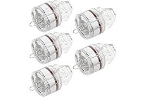 RiToEasysports Lumière de Leurre de Pêche, 5 Pièces LED en Forme de Diamant Résistance à la Corrosion Lumière de Leurre de Basse Clignotante à Ouverture Automatique