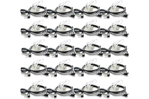 Retevis Walkie Talkie Auriculars 2 Pines Pinganillo Transparente Tubo Acústico Compatible con Walkie Talkie RT24 RT622 RT27 RT617 RT618 RT619 Baofeng BF-888S Kenwood (20 Pacs)