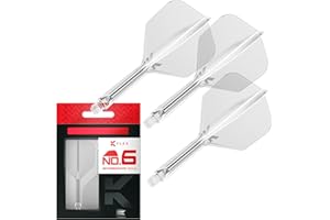 Target Darts K Flex Alette e Aste per Freccette Integrate, No.6 | Confezione da 3 K-Flex - No.6, Kflex Aletta e Asta per Freccette Stampate in Un Unico Pezzo Lunghezze: Corto, Intermedio e Medio