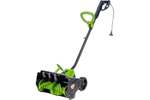 EARTHWISE POWER TOOLS BY ALM Earthwise SN70016 Electric Corded 12Amp Snow Shovel, 16" Width, 430lbs/Minute