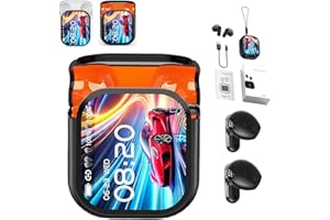 LEXTEX Écouteurs Intra-Auriculaires Ne20, avec Traducteur IA 140 Langues en Temps Réel, Contrôle Tactile, étanches, sans Fil, LED, pour Les Voyages, Les Affaires Et L'apprentissage.(Noir)