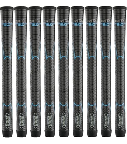 JumboMax Pack of 1 Tour Series Golf Grips - Black with Silver Trim