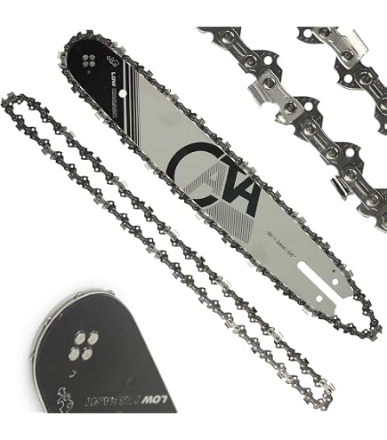 Barra Guida Motosega Nemura 33 Cm - 47 Maglie - Passo 3/8LP 1,3 Mm - Compatibile Echo, Husqvarna, Makita - Qualità Professionale