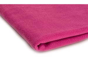 ORIENT FASHION Polar tela de lana, prendas de punto, paño 300 g/m² - Disponible en una variedad de colores - 50 x 160 cm (Fucsia)
