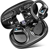 Wireless Sports Headphones, 75H Bluetooth 5.4 HiFi Stereo Headphones | Noise Cancelling ENC Mic, IPX7 Waterproof, Wireless He