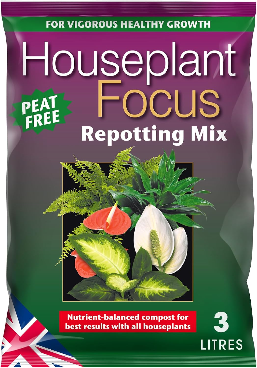 Avis d'Expert & Test Approfondi : Houseplant Focus Repotting Mix 3L - Growth Te (Sélection)