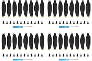 HORIZON FLOW 32x/16x Propellers For DJI Mini 2 SE/Mini 2 / Mini SE Replacement 4726 FM Prop Blades Low noise Wings for Drone Accessories Screws & Screwdrivers Colour Tips (32x Gold Tip)