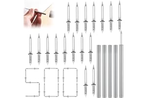 LUMOOM 500 chiodi a doppia testa, senza cuciture, per battiscopa, viti di sicurezza invisibili con 5 attrezzi per un facile montaggio
