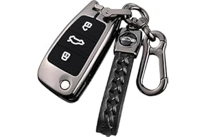 Sucxyor Compatibile con audi Custodia Portachiavi A1 A3 A4 A6 A8 Lega di Zinco Cover Chiave Auto Q2 Q3 Q7 S3 S6 RS3 RS6 R8 TT TTS Coperchio Portachiavi Chiave Custodia Telecomando