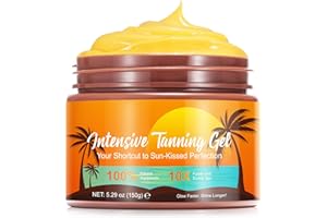 CHENYAYUN Luxury Intensive Tanning Gel, Natural Tanning Accelerator Cream for Natural Glowing Tan Skin, SPF0 5.29 OZ/ 150 G