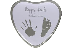 DOOKY BB & Co - Boîte d'empreinte Happy Hands argenté - Gris