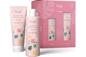 Hagi Bali Holiday Set - Balsamo Corpo Lussuoso 200ml & Gel Doccia Rinfrescante 200ml - Aromaterapia Esotica con Oli Essenziali