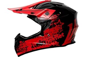 HELMBLAZIA Kinder Motocross Helm, ECE R22.06 Zertifizierung, Jugend Offroad-Helme, Motorradhelm Downhill Fullface Motocross Enduro Quad Helm, Roller Ski ATV Helm, Für Jugendliche Jungen Mädchen