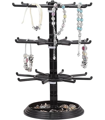 Portachiavi Espositore Girevole Con 8 Ganci | Per Collane E Gioielli | Design Elegante E Pratico