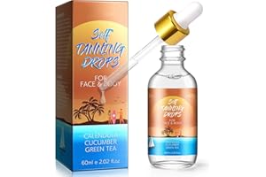 ABODIUSS Self Tanning Drops - Sicher und Effektiv für Gesicht & Körper｜100% Natürliche Bräunungstropfen mit Organischen Zutaten｜Bräunungstropfen Gesicht mit Feuchtigkeitscreme｜Vegan und Grausam Frei, 2.02floz