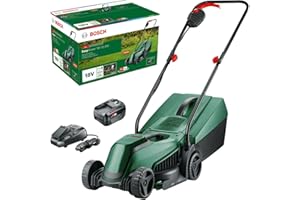 Bosch cortacésped a batería EasyMower 18V-32-200 (1 batería de 4,0 Ah, sistema 18 V, anchura de corte: 32 cm, en embalaje de cartón)