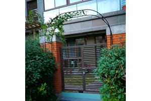 SEVSO Outdoor Metal Garden Arch Heavy Duty Rose Arbor Climbing Plants Support Archway Large Wedding Arches 140Cm 180Cm 240Cm 120Cm Wide,Green,W1.8M*H2.2M