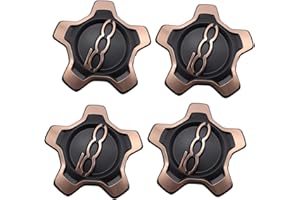 SHLPDFM Couvercle de Roue Lot de 4, Bronze, Pour F-i-a-t 500X, Référence OE: 735668196