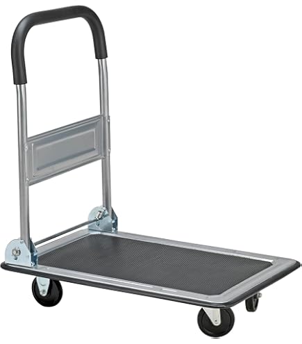 Carrello Porta Tutto Richiudibile VERDELOOK - 83x74x48 Cm, Blu, Portata 150 Kg, Ruote Piroettanti