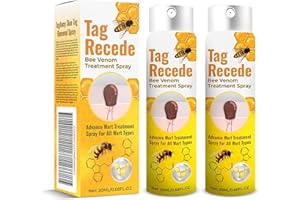 ALLILUYAA Tag Recede spray na jad pszczeli, naturalny ekstrakt, łatwy w użyciu, odpowiedni do wszystkich rodzajów skóry