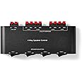 Power Dynamics SSW4 Lautsprecher Umschalter - 4-fach Audio Verteiler 100W Pro Kanal