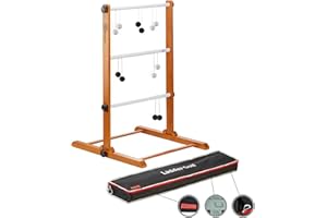 Ubergames Original Profi Golfspiel 2024 - Hochwertiges Leiterspiel - mit Offiziellen Bolas (Schwarz und Weiß) - mit Deluxe Tragetasche