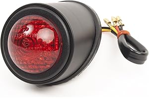 Dock66 Motorcycle Parts LED Rücklicht ROT rund black