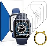 VASG [6 Stück] Schutzfolie Kompatibel mit Apple Watch Series 7 45mm und Apple Watch Series 6/5/4/SE 44mm und Series 3/2/1 42m