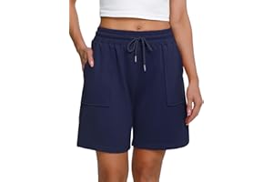 Marvmys Womens Running Shorts Casual Lounge Bottoms Gym Shorts Ladies Soft Cycling Short High Waist Athletic Sweat Jogging Sport Workout Hiking Fashion with Big Pockets