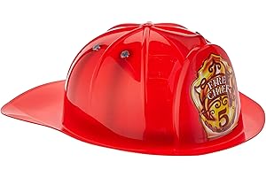 PETERKIN CLASSICS | Fire Chief Rescue Helmet | Children’s fire fighter helmet in yellow or red | Fancy Dress, Book Day, Dress-Up | Roleplay Toys | Children’s Costumes & Accessories | Ages 3+
