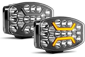 ‎CO LIGHT CO LIGHT 2PC 10 Zoll LED Fernscheinwerfer 12/24v,150W 180° Justierbar Arbeitsscheinwerfer IP69 Wasserdicht ECE weiß Amber Zusatzscheinwerfer Auto für LKW, Traktor,4x4, ATV, Boot