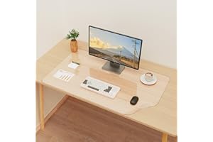 ‎YSAGI YSAGi Schreibtischunterlage Transparent, Klares Großes Mauspad, Wasserdichte Tischunterlage Schreibunterlage Durchsichtig, Tischschutz Unterlage Schreibtisch Zubehör für Büro & Zuhause (80 x 50 cm)