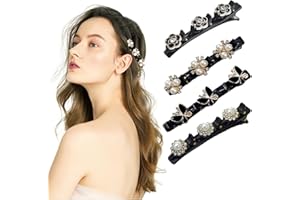 Yufana Pinzas para Cabello Trenzado de Cristal Negro (338)