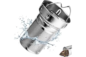YAGASPANTERY Filtro per Tè in Acciaio Inox, Infusore Tè riutilizzabile, Filtro per Tisane con Gancio per Tisane,Thè Sfuso,Tazze Teiere