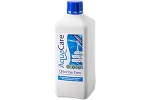 AquaCare CHLORINE FREE Multifunctional Water Treatment, Bromine Alternative for Hot Tubs, Ice Baths and Pools, 1L, Kinder on Skin