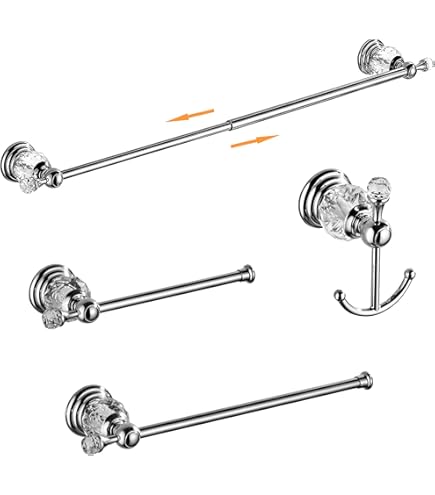 Portarotolo coperto in Ottone e Cromall Gedy serie Lanzarote - Cromato