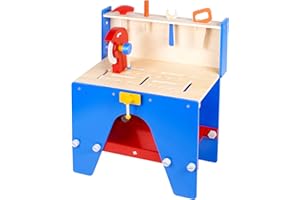 URBN-TOYS URBN Toys Kids 30+ Piece Wooden Tool Work Bench (35+ Pieces)