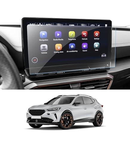 SHAOHAO Compatibile con Cupra Born 2021-2024 2025 5.3 pollici Pellicola Protettiva Schermo Schermo 9H Anti-impronte Vetro Temperato Pellicola Protettiva Temperato Cupra Born Accessori
