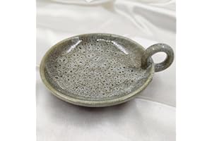 ‎BEYLAB BEYLAB Salbei räuchern Halter weisser weißer Salbei zum Keramik Räucherstäbchen Halterung, Palo Santo Halter, räucherschale, Kerzen, Smudge, weihrauchbrenner minimalistische deko (Blau Grün)