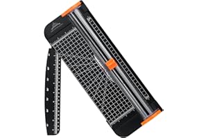 BRYZE A4 Paper Cutter 12 Inch Titanium Paper Trimmer Scrapbooking Tool with Automatic Security Safeguard and Side Ruler for Craft Paper, Coupon, Label and Cardstock