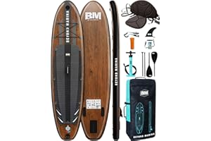 ‎BEYOND MARINA BEYOND MARINA Sup Board, Stand Up Paddling Board, Paddle Board, Aufblasbares Paddleboard Surfboard Wassersport, Sitz, 2-in-1 Paddel, Pumpe, Rucksack, Leash, 320 x81 x15CM