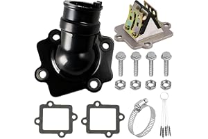 BOLOJAU SR50 Motorcykel insugningsgrenrör vass ventilpackningsset för Aprilia SR50 för Yamaha Aerox Jog 50 för Polaris Sports