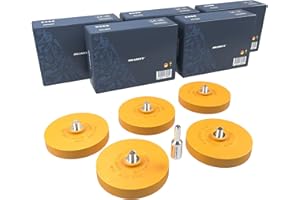 ‎HASKYY HASKYY 5 x Folienradierer Set mit 1x Adapter zum Professionellen Entfernen von Folien und Kleberesten am Fahrzeug, Auto oder Motorrad