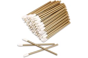 CWWYQ 300 Pcs Lip Brushes, Disposable Lip Brush Wands, Lips Mask Applicator Brushe, Gloss Wands Applicator Tool Makeup Beauty Tool Kits, Lipstick Concealer Brushes Lips Gloss Wand