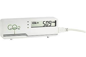 ‎TFA DOSTMANN TFA Dostmann AirCO2ntrol Mini monitor CO2, tworzywo sztuczne, biały, (dł.) 116 x (szer.) 24 x (wys.) 42 mm