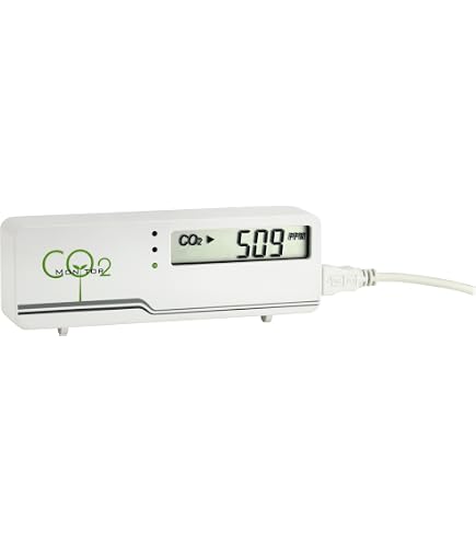 Compteur CO2 ELRO FCO2400 - Capteur NDIR, Mesure CO2, Température Et Humidité, Alarme Vocale 6 Langues