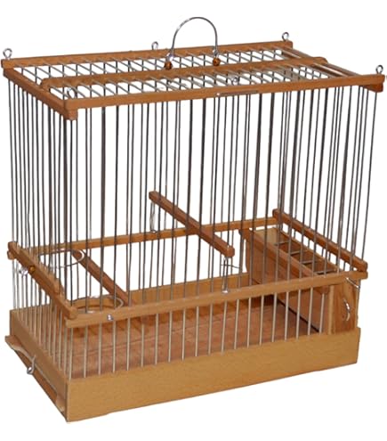 Gabbia Per Uccelli C2 Verde - Con Cassetto E Griglia, Per Richiami E Piccoli Volatili - Foto 8