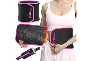 MEZZUNO Damski i męski pas potu z neoprenowym efektem sauny, pas lędźwiowy podparcie pleców-torba sportowa w zestawie
